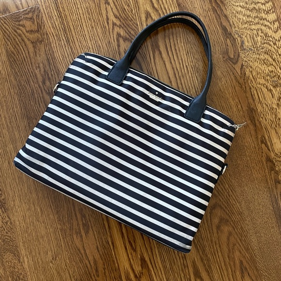 kate spade Bags Kate Spade Striped Laptop Bag Poshmark
